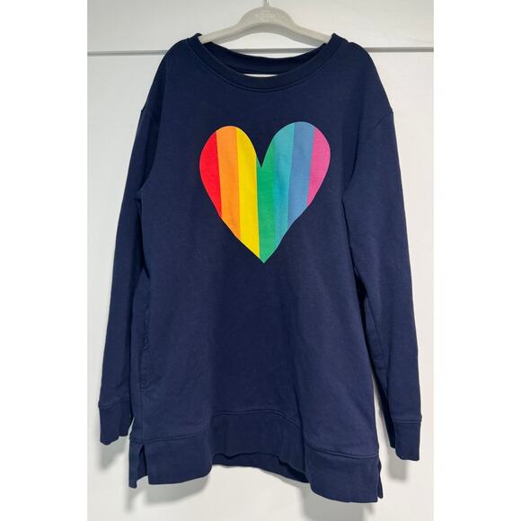 Primary Other - PRIMARY Cotton Lightweight Sweatshirt Rainbow Heart Size Kids 8-9